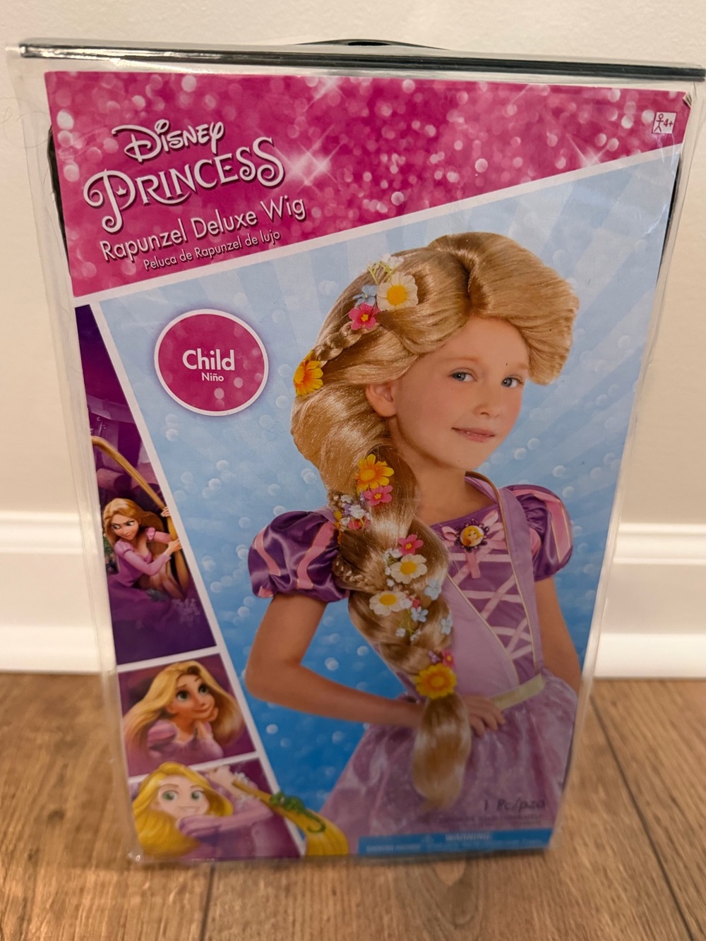 Disney Princess Deluxe blonde wig Rapunzel Tangled girls size child